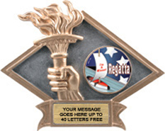 Victory Dimensional Diamond Resin Insert Trophy