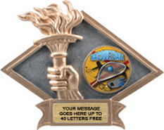 Victory Dimensional Diamond Resin Insert Trophy