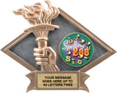 Victory Dimensional Diamond Resin Insert Trophy