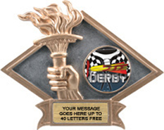 Victory Dimensional Diamond Resin Insert Trophy