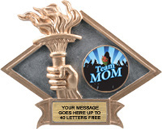 Victory Dimensional Diamond Resin Insert Trophy