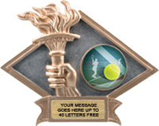 Victory Dimensional Diamond Resin Insert Trophy [6 x 8.5 inch] large