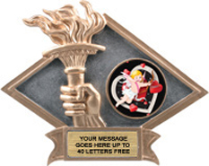 Victory Dimensional Diamond Resin Insert Trophy