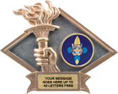 Victory Dimensional Diamond Resin Insert Trophy