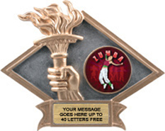 Victory Dimensional Diamond Resin Insert Trophy