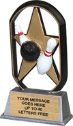 Bowling EcoStar Resin Trophy