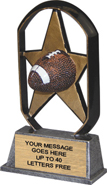 Football EcoStar Resin Trophy