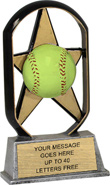 Softball EcoStar Resin Trophy [5.25 inch]
