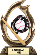 Baseball Flame Color Resin