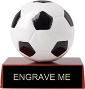 Soccer Heritage Wood & Resin Trophy [3 inch]