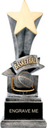 8 inch Basketball Star Resin Trophy