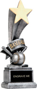 Baseball Star Resin Trophy [8 inch]