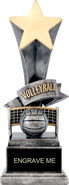 Volleyball Star Resin Trophy [8 inch]