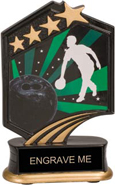Bowling Graphic Sport Resin Trophy [5.5 inch]