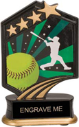 5.5 inch Softball Graphic Sport Resin Trophy
