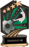 5.5 inch Soccer Graphic Sport Resin Trophy