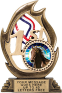 1st Place Flame Color Resin Trophy [7.25 inch]