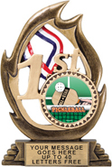 1st Place Flame Color Resin Trophy [7.25 inch]