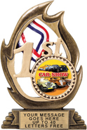1st Place Flame Color Resin Trophy