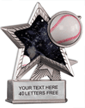 Baseball Motion Star Resin [small]