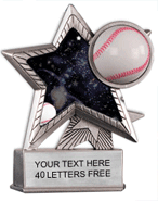 Baseball Motion Star Resin [large]