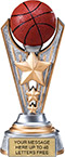 Basketball Triple-Star Victory Resin Trophy
