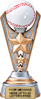 Baseball Triple-Star Victory Resin Trophy