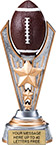 Football Triple-Star Victory Resin Trophy