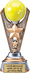 Tennis Triple-Star Victory Resin Trophy