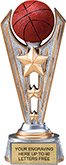 Basketball Triple-Star Victory Resin Trophy