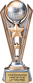 Globe Triple-Star Victory Resin Trophy