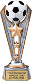 Soccer Triple-Star Victory Resin Trophy