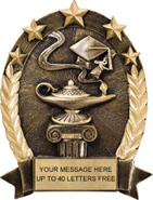 Knowledge Gold Star Resin Trophy [6.25 inch]