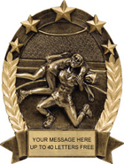 Wrestling Gold Star Resin