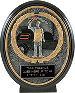 BBQ Oval Wreath Resin Trophy