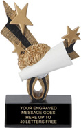 Cheer Ribbon Star Resin