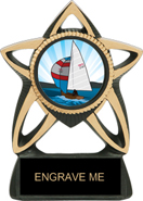 Resin Star insert Trophy [6 inch]