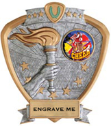 Victory Insert Award Sport Legend Shield Resin Trophy [7.5 x 8.5 inch]
