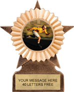 Star Ribbon Resin Trophy [6 inch]