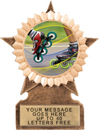 Star Ribbon Resin Trophy [5 inch]