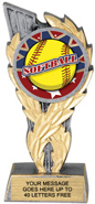 Insert Holder Wreath Framed Color Resin Trophy [5.5 inch]