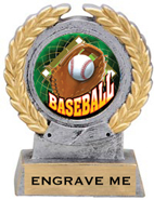 Insert Holder Wreath Framed Color Resin Trophy [4.25 inch]