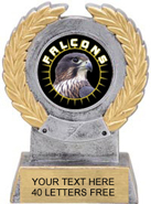 Insert Holder Wreath Framed Color Resin Trophy [5.5 inch]