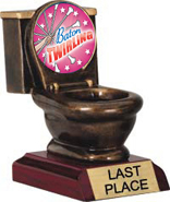 Toilet Bowl Insert Resin Trophy [5 inch]