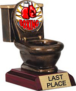Toilet Bowl Insert Resin Trophy [5 inch]