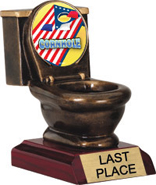 Toilet Bowl Insert Resin Trophy [5 inch]
