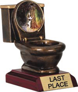 Toilet Bowl Insert Resin Trophy [5 inch]