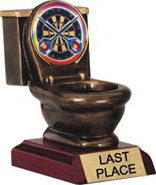 Toilet Bowl Insert Resin Trophy [5 inch]