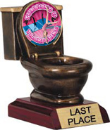 Toilet Bowl Insert Resin Trophy [5 inch]
