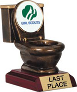 Toilet Bowl Insert Resin Trophy [5 inch]